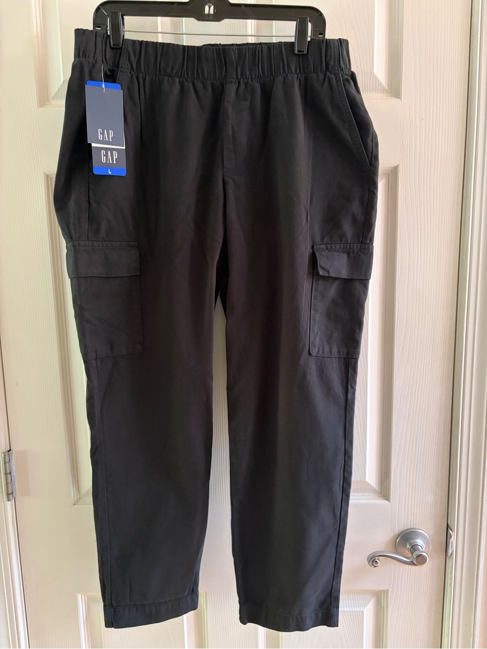 GAP Black Womens’ Cargo Pants with Elastic Waistband